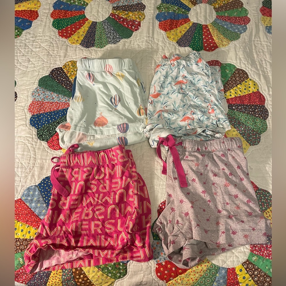 🎁2/$15- Joe Fresh Girls pajama shorts bundle - summer designs